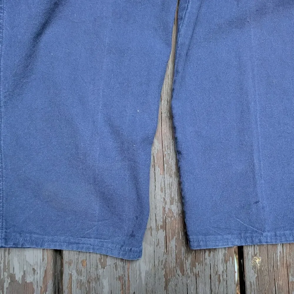 Vintage 80s The North Face Canvas Pants Mens 32 Navy Blue Sun Faded Made USA